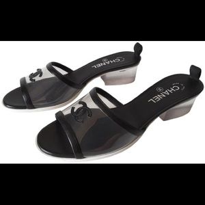 SOLD ✨CHANEL✨ PVC Transparent Mules Cruise 2019